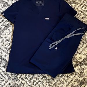 Figs scrub set Navy XXS/XXS petite